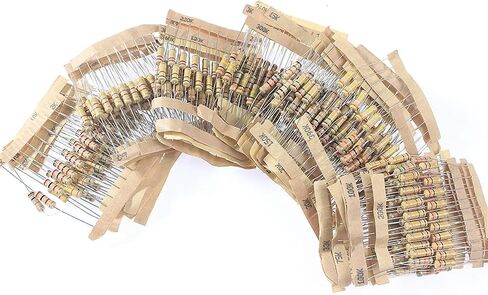 480pcs/set 1W Resistors Assortment Kit, 48 Values*10pcs 1K ohm~2M ohm 5% Carbon Film Resistor Set, DIY Electronic Components Kit in Saudi Arabia