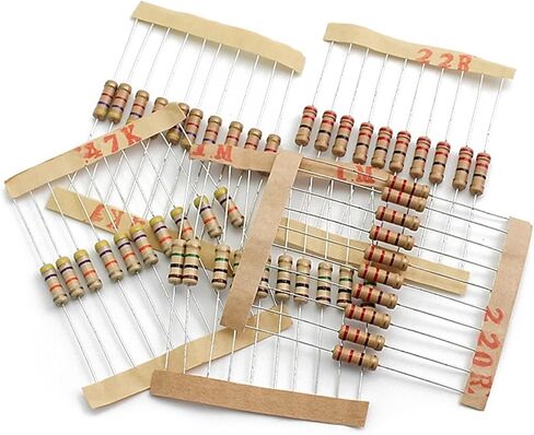 200pcs/lot 1W 5% Resistor Assortment Kit 20Value 10 ohm - 1M ohm Resistor Set 22R 47R 100R 220R 470R 1K 4.7K 100K ohm Resistance in Saudi Arabia