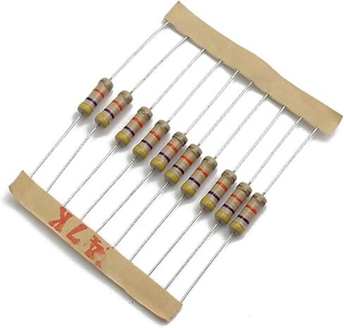 200pcs/lot 1W 5% Resistor Assortment Kit 20Value 10 ohm - 1M ohm Resistor Set 22R 47R 100R 220R 470R 1K 4.7K 100K ohm Resistance in Saudi Arabia