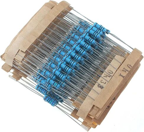1/2w 0.5watt 1 ٪ مجموعة المقاومة 0.1r ~ 750r أوم ، 1K ~ 820K أوم ، مجموعة مقاومة مقاومة للأفلام المعدنية مجموعة 30 نوعا كل 10pcs (1K-820K) in Saudi Arabia