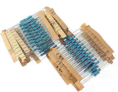1/2w 0.5watt 1 ٪ مجموعة المقاومة 0.1r ~ 750r أوم ، 1K ~ 820K أوم ، مجموعة مقاومة مقاومة للأفلام المعدنية مجموعة 30 نوعا كل 10pcs (1K-820K) in Saudi Arabia