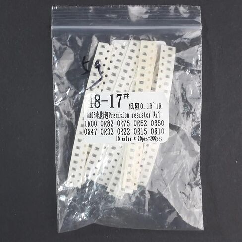 0.1 أوم ~ 1 أوم 0805 مقاوم حزمة مجموعة متنوعة 10 القيم*20pcs = 200pcs ، مقاومات SMD تعيين إلكترونيات DIY 1 ٪ 0805 مجموعة من المقاوم in Kuwait