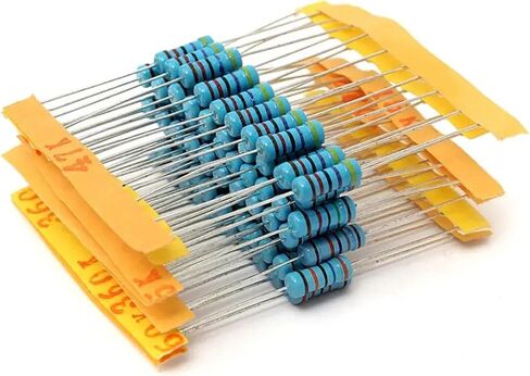 300pcs/150pcs 30 قيمة حزمة مقاوم للأفلام المعدنية مجموعة 1 ٪ مقاومات DIP 0.5W 1W 2W 3W DIY مجموعة إلكترونية (0.1 أوم ~ 750 أوم) (3W -150PCS) in Saudi Arabia