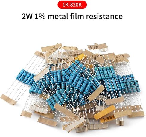 300pcs/150pcs 30 قيمة حزمة مقاوم للأفلام المعدنية مجموعة 1 ٪ مقاومات DIP 0.5W 1W 2W 3W DIY مجموعة إلكترونية (0.1 أوم ~ 750 أوم) (3W -150PCS) in Saudi Arabia