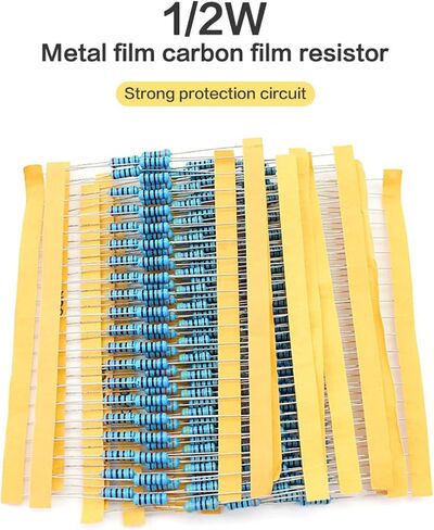 300pcs/150pcs 30 قيمة حزمة مقاوم للأفلام المعدنية مجموعة 1 ٪ مقاومات DIP 0.5W 1W 2W 3W DIY مجموعة إلكترونية (0.1 أوم ~ 750 أوم) (3W -150PCS) in Saudi Arabia