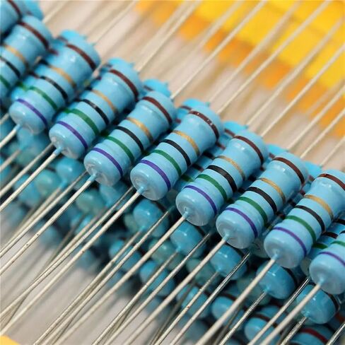 1000pcs/lot 100values ​​* 10pcs 5 ٪ 1W Pack Pack Pack Stet Metal Film Researtor DIY مجموعة متنوعة 1 أوم ~ 1M أوم عينات 1R-1M أوم in Saudi Arabia