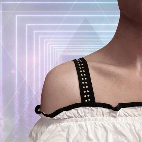 أشرطة حمالة الصدر المزخرفة، استبدال أشرطة حمالة الصدر العريضة باللون الفضي اللامع، أشرطة الملابس الداخلية لفستان الحفلات in Kuwait