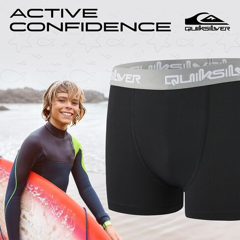 Quiksilver Boys Underwear 4 Pack Boxer Briefs for Boys 6-18 Durable Stretch Breathable Moisture Wicking in Saudi Arabia