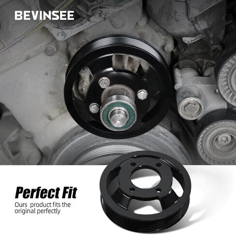 Bevinsee Pump Pump Pulley M54 M52TU متوافق مع E46 E53 E53 E60 E61 E65 E83 E85 325I 325XI 325CI 328I 328CI 330CI 330I 330XI 525I 530I X3 X5 Z4 ، 11511436. in Saudi Arabia