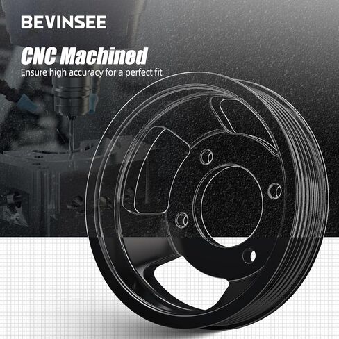 Bevinsee Pump Pump Pulley M54 M52TU متوافق مع E46 E53 E53 E60 E61 E65 E83 E85 325I 325XI 325CI 328I 328CI 330CI 330I 330XI 525I 530I X3 X5 Z4 ، 11511436. in Saudi Arabia