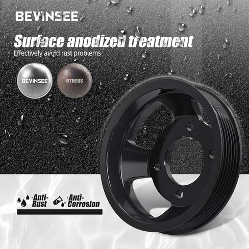 Bevinsee Pump Pump Pulley M54 M52TU متوافق مع E46 E53 E53 E60 E61 E65 E83 E85 325I 325XI 325CI 328I 328CI 330CI 330I 330XI 525I 530I X3 X5 Z4 ، 11511436. in Saudi Arabia