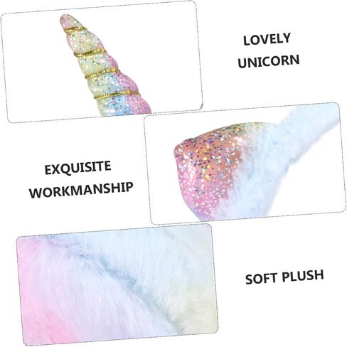 Homoyoyo Unicorn Ear Warmer Earmuff for Soft Durable Gradient Color Ear Cover Comfortable Winter Protection for Boys present in Saudi Arabia