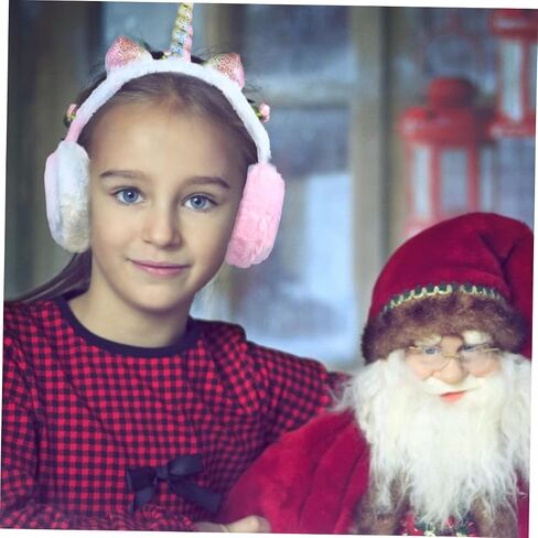 Homoyoyo Unicorn Ear Warmer Earmuff for Soft Durable Gradient Color Ear Cover Comfortable Winter Protection for Boys present in Saudi Arabia