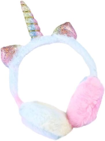 Unicorn Ear Warmer Earmuffs Winter Ear Covers for Boys and Creative Gradient Color Design Warm and Comfortable Ear Protection in Saudi Arabia
