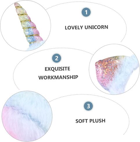 Unicorn Ear Warmer Earmuffs Winter Ear Covers for Boys and Creative Gradient Color Design Warm and Comfortable Ear Protection in Saudi Arabia