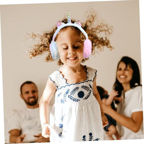 Unicorn Ear Warmer Earmuffs Winter Ear Covers for Boys and Creative Gradient Color Design Warm and Comfortable Ear Protection in Saudi Arabia