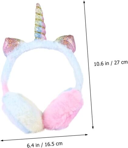 Unicorn Ear Warmer Earmuffs Winter Ear Covers for Boys and Creative Gradient Color Design Warm and Comfortable Ear Protection in Saudi Arabia