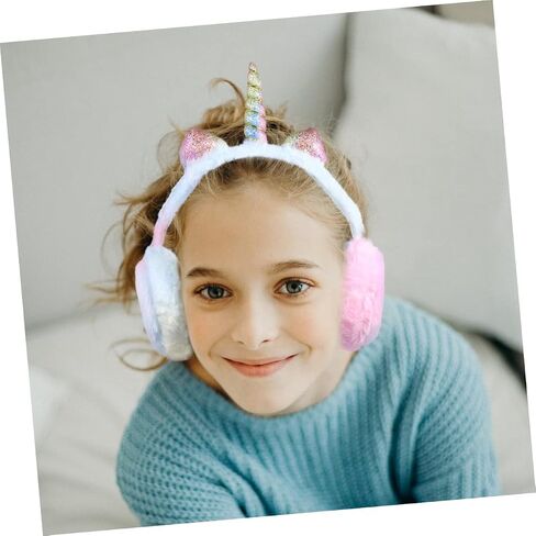 Unicorn Ear Warmer Earmuffs Winter Ear Covers for Boys and Creative Gradient Color Design Warm and Comfortable Ear Protection in Saudi Arabia