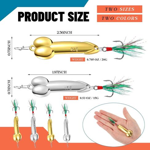 4 Pcs Bass Fishing Lures with Trebles Hooks Topwater Fishing Gear Fishing Gifts for Men Fishing Tackle Fishing Equipment Trout Fishing Lures Fishing Spoons for Freshwater and Saltwater in Saudi Arabia