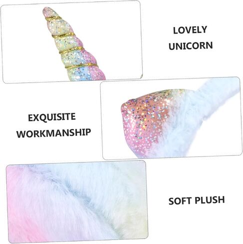 Gatuida Cute Plush Unicorn Earmuffs for Boys and Girls Winter Warm Ear Cover Cartoon Design in Saudi Arabia