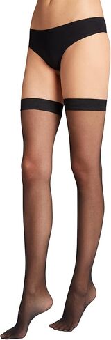 Wolford Individual 10 Stay-Up Thigh Highs Black XS in Saudi Arabia