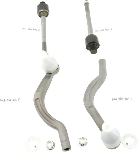 673000005 673000006 Inner Outer Left Right Tie Rod End Kit 4Pcs Replacement for Maserati Ghibli Base S SQ4 Q4 2014-2017, Quattroporte S SQ4 GTS 2014-2017 in Saudi Arabia
