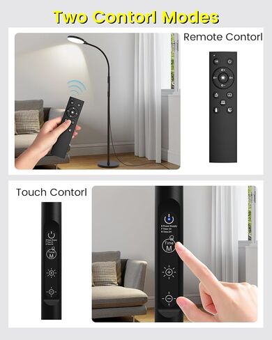 Light Therapy Lamp 11000 Lux, Full Spectrum LED UV-Free Sunlight Lamp with 10 Adjustable Brightness & 5 Color Temperatures, 3 in 1 Retractable Timer Control Therapy Floor Lamp, White in Saudi Arabia