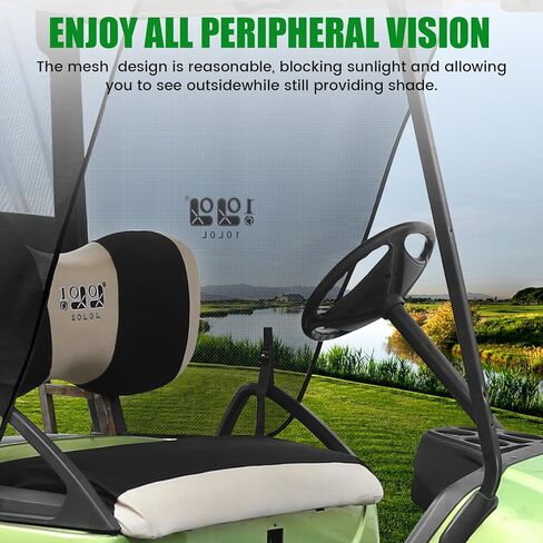 10L0L 2 Passenger Golf Cart Sun Shade Cover for Yamaha G14 G16 G22 G29 Drive2, Golf Cart Summer Cover Premium Sun Shade Cover for Yamaha Golf Carts – Effective Heat Isolation and Easy Installation in Saudi Arabia