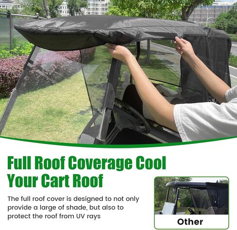 10L0L 2 Passenger Golf Cart Sun Shade Cover for Yamaha G14 G16 G22 G29 Drive2, Golf Cart Summer Cover Premium Sun Shade Cover for Yamaha Golf Carts – Effective Heat Isolation and Easy Installation in Saudi Arabia