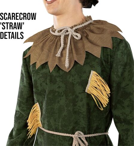 Morph Friendly Cashecrow Costume Men ، Halloween Comple for Mens Scarcrow Costum in Saudi Arabia