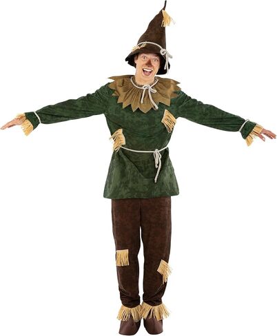 Morph Friendly Cashecrow Costume Men ، Halloween Comple for Mens Scarcrow Costum in Saudi Arabia