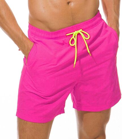Board Shorts Without Liner Men's Swim Trunks 5 Inch Inseam Quick Dry Swimming Shorts for Men Beach in Kuwait