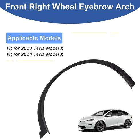 Front Right Fender Wheel Arch for Tesla Model X 2023-2024 Flare Fender Molding Trim in Saudi Arabia