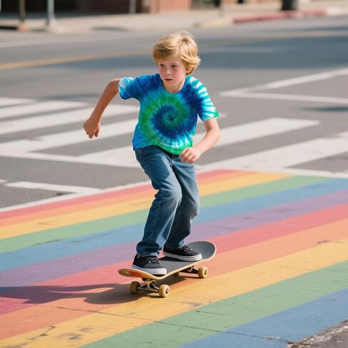 TIE صبغ TISER T-Shirt for Boys Girls-Crewneck Short Sleeve Lightweight Tee ، Top Summer Top Fail Ages 6-16 in Kuwait