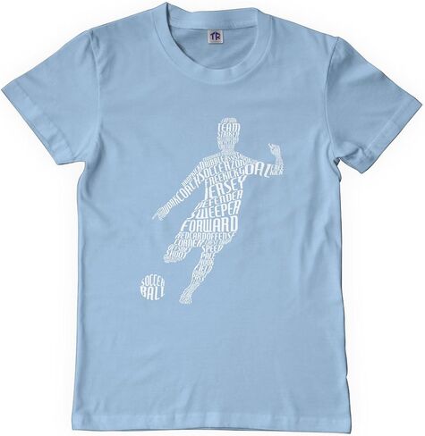 ThreadRock Big Boy's Soccer Player Typography Typrography Thirt in Saudi Arabia