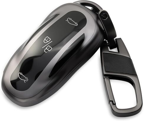 لغطاء مفتاح Tesla FOB مع سلسلة المفاتيح متوافقة مع ملحقات Tesla Model 3/Y/S in Kuwait