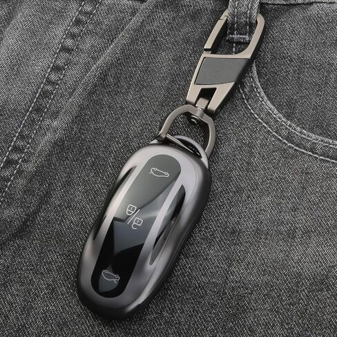 لغطاء مفتاح Tesla FOB مع سلسلة المفاتيح متوافقة مع ملحقات Tesla Model 3/Y/S in Kuwait
