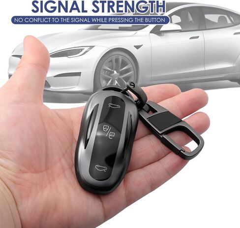 لغطاء مفتاح Tesla FOB مع سلسلة المفاتيح متوافقة مع ملحقات Tesla Model 3/Y/S in Kuwait