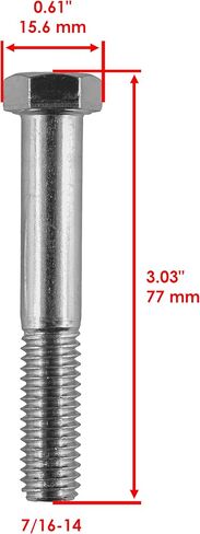 Caltric Control Arm Bolt Rear Lower Outer Compatible with Polaris 7517873 in Saudi Arabia