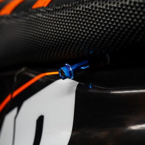 TUSK Titanium Seat Bolt Brott Blue-GR5 6AL/4V-45 ٪ أخف وزنا من OEM متوافق مع KTM 250 SX 2019-2022 in Saudi Arabia