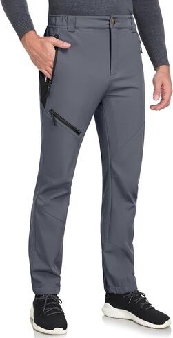 Little Donkey Andy Men’s Fleece Lined Softshell Pants for Hiking SKiiing in Saudi Arabia