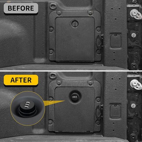 Truck Security Lock Cover Compatible with 2024 2025 Ford F150 Code Locking Security Lid Bed Storage Bin Side Cover with Code Lock for 2024 F-150 Accessories in Kuwait
