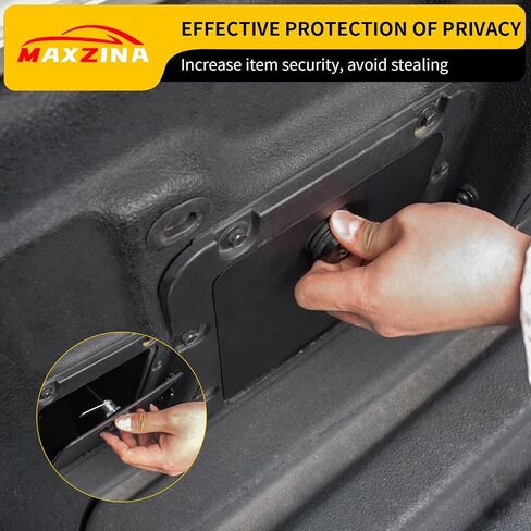 Truck Security Lock Cover Compatible with 2024 2025 Ford F150 Code Locking Security Lid Bed Storage Bin Side Cover with Code Lock for 2024 F-150 Accessories in Kuwait