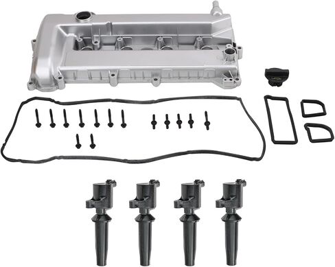 TRQ Ignition Kit Coil Coil Cover Cover متوافق مع 2005-2008 Ford Escape 2005-2011 Focus 2010-2013 Transit Connect Mercury Mariner in Saudi Arabia