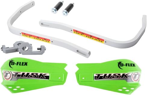 حراس يدوية Tusk D-Flex مع MX Shields Green 7/8 "يتصاعد البار in Kuwait