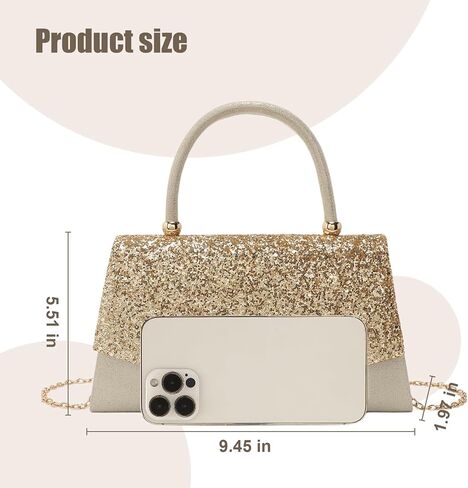 YYW Clutch Purses for Women Formal, Evening Clutch Evening Handbags Vintage Purses Handbags with Detachable Chain in Saudi Arabia