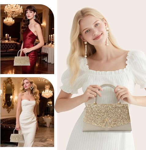 YYW Clutch Purses for Women Formal, Evening Clutch Evening Handbags Vintage Purses Handbags with Detachable Chain in Saudi Arabia