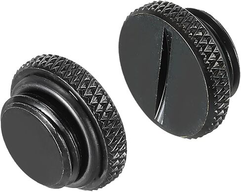 MECCANIXITY Computer Water Cooling Plug Fitting G1/4" Black for PC Water Cooling Systems with O-Ring Pack of 4 in Saudi Arabia
