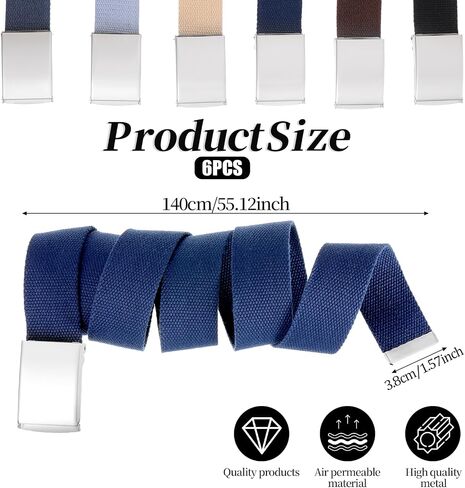 Giantree 6 Pack Golf Belts for Men ، حجم حزام الويب القابل للتعديل حتى 55 " in Saudi Arabia