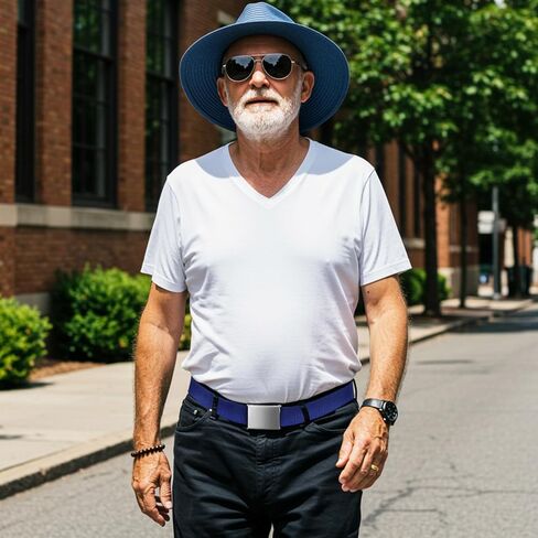 6Pack Golf Nylon Web Belts for Men ، أحزمة الويب للرجال مع مشبك معدني ، 55 "نايلون صلبة قابلة للتعديل بدون ثقوب حزام غولف للحزام في الهواء الطلق حزام المشي لمسافات طويلة 6 in Kuwait
